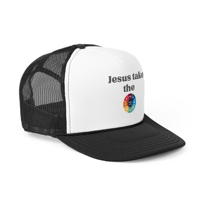 Jesus Take The Wheel Of Life Trucker Hat