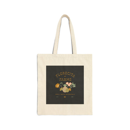 Florecita Farms Logo Cotton Canvas Tote Bag