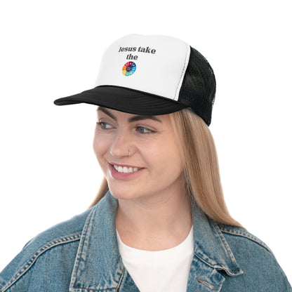 Jesus Take The Wheel Of Life Trucker Hat